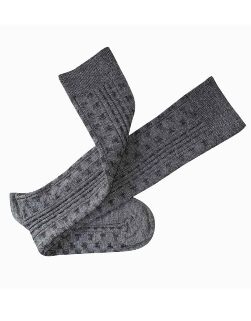 Tightology - Industry Grey Merino Wool Socks - Say It Sister