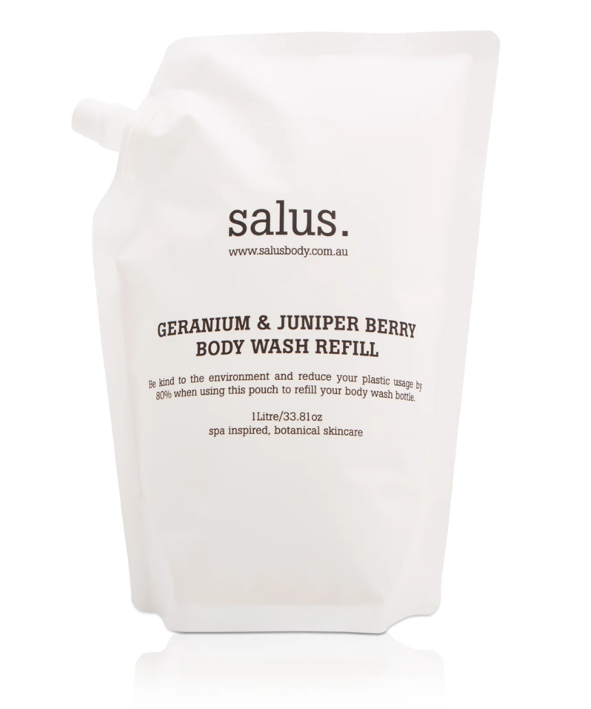 Salus - Geranium & Juniper Berry Body Wash 1 Litre Refill - Say It Sister
