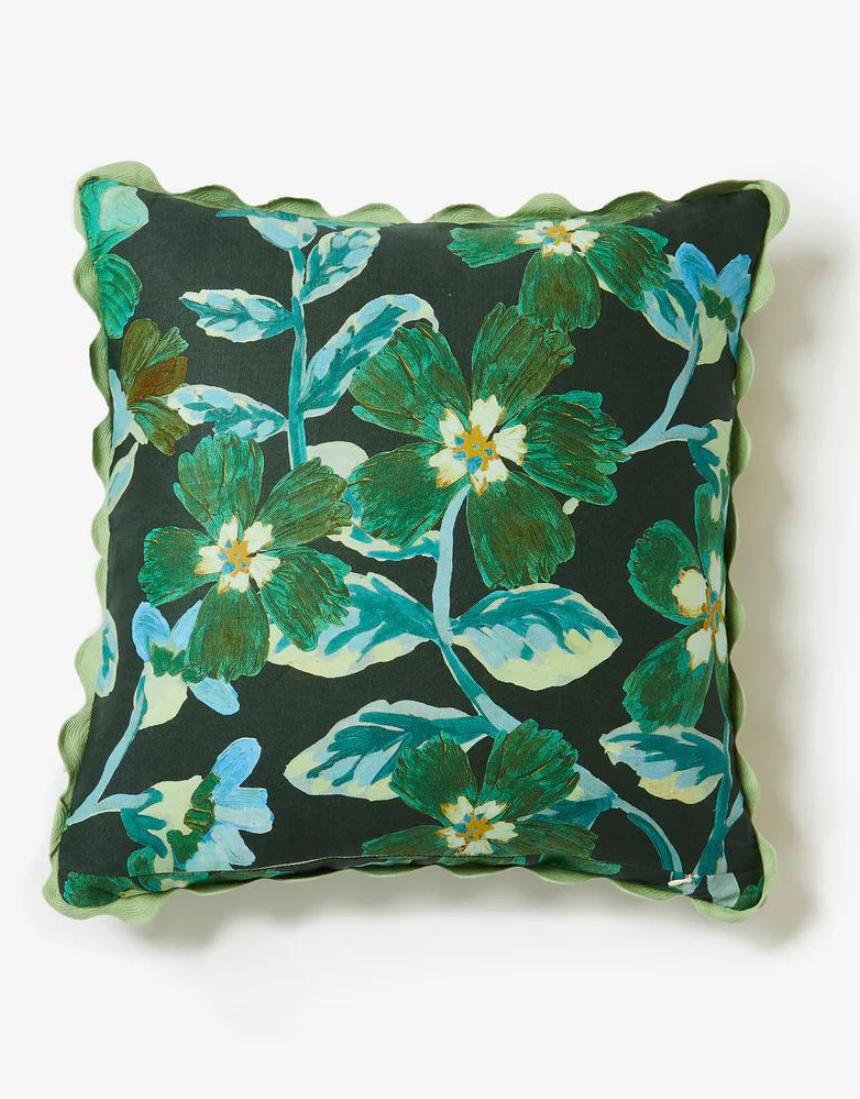 Bonnie and Neil - Cosmos Green Cushion 50cm - Say It Sister
