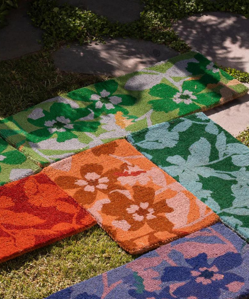 Bonnie and Neil - Mallow Blue Green Long Door Mat - Say It Sister