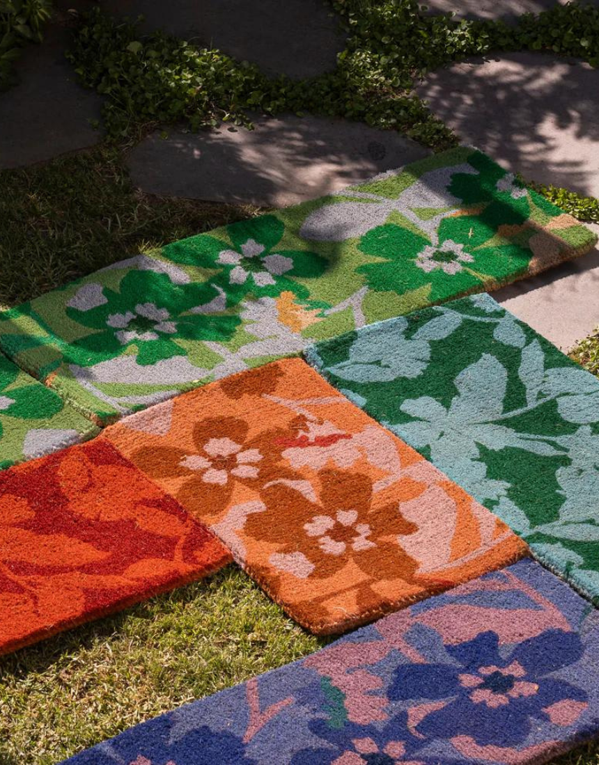 Bonnie and Neil - Mallow Blue Green Long Door Mat - Say It Sister