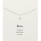 Petals Necklace - Mini Pearl Mum - Say It Sister