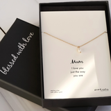 Petals Necklace - Mini Pearl Mum - Say It Sister