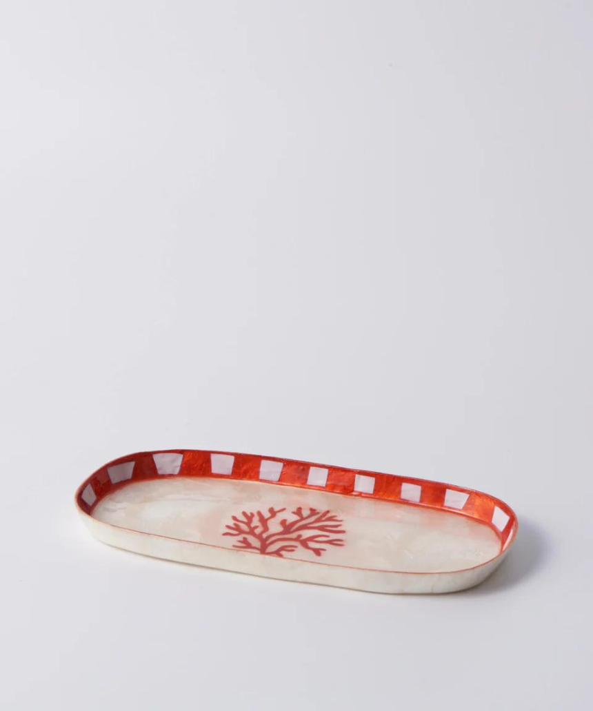 Atlantic Coral Tray Red - Say It Sister