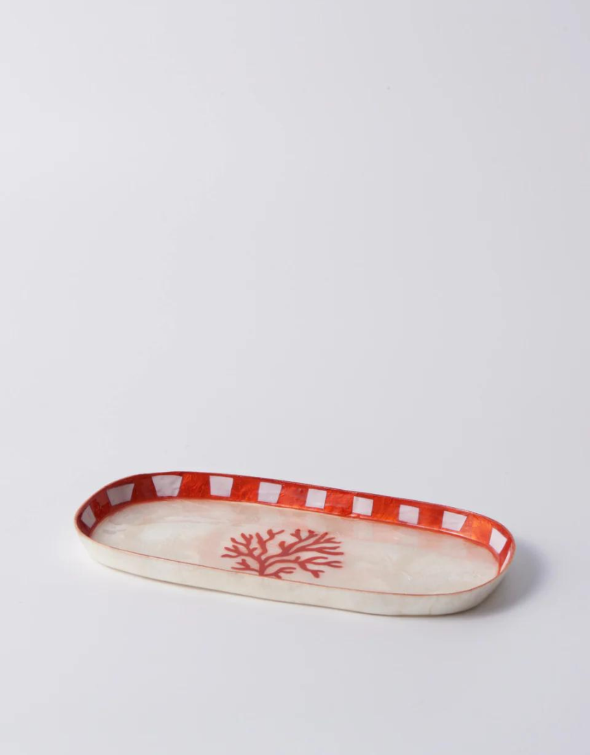 Atlantic Coral Tray Red - Say It Sister