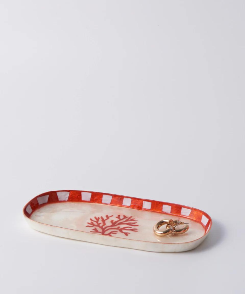 Atlantic Coral Tray Red - Say It Sister