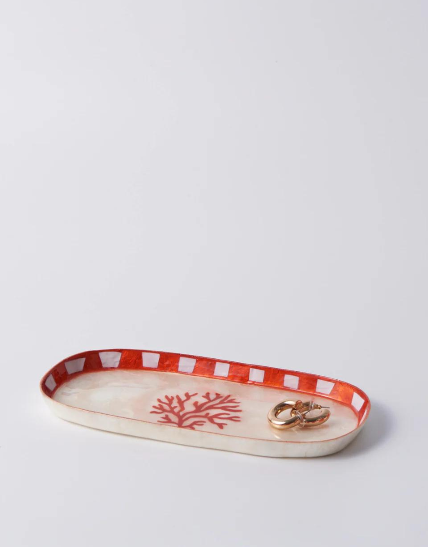 Atlantic Coral Tray Red - Say It Sister