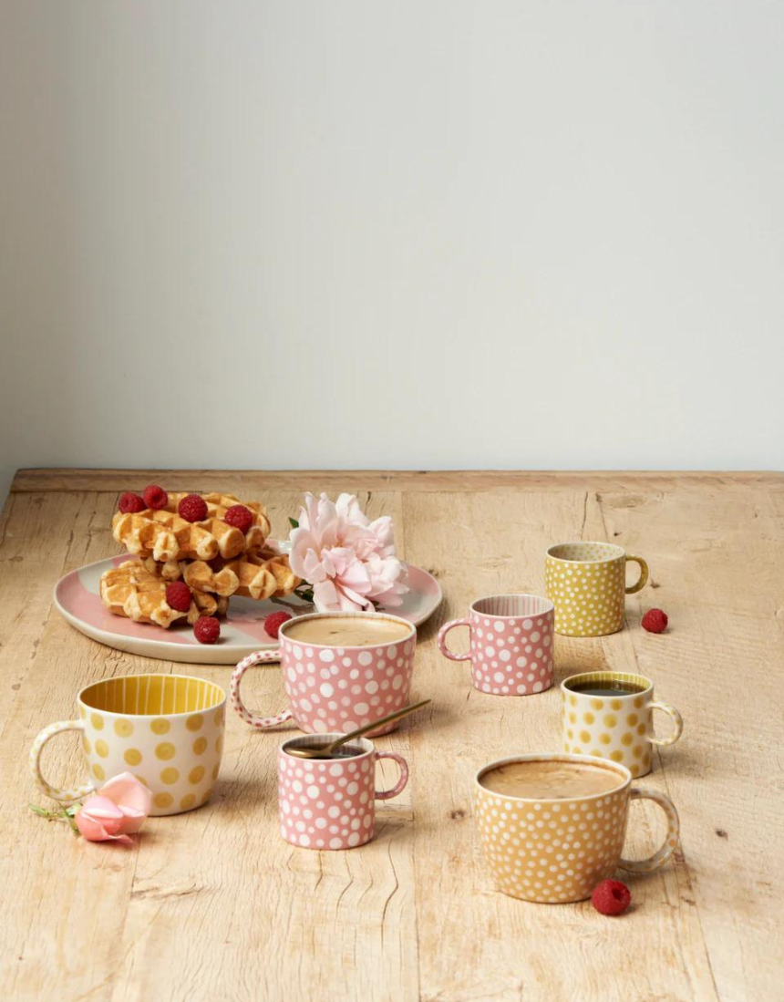Chino Espresso Cup Pink Dot - Say It Sister