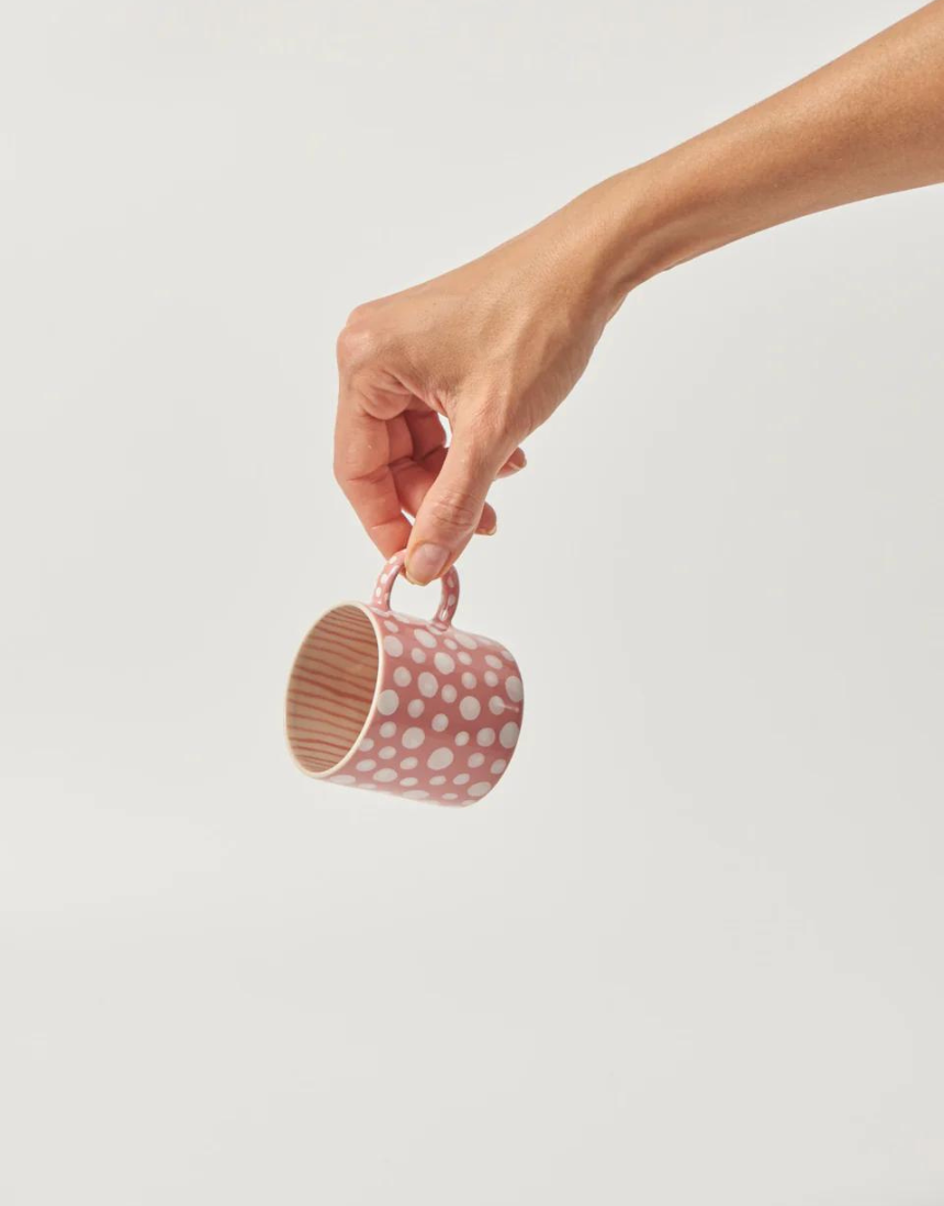 Chino Espresso Cup Pink Dot - Say It Sister