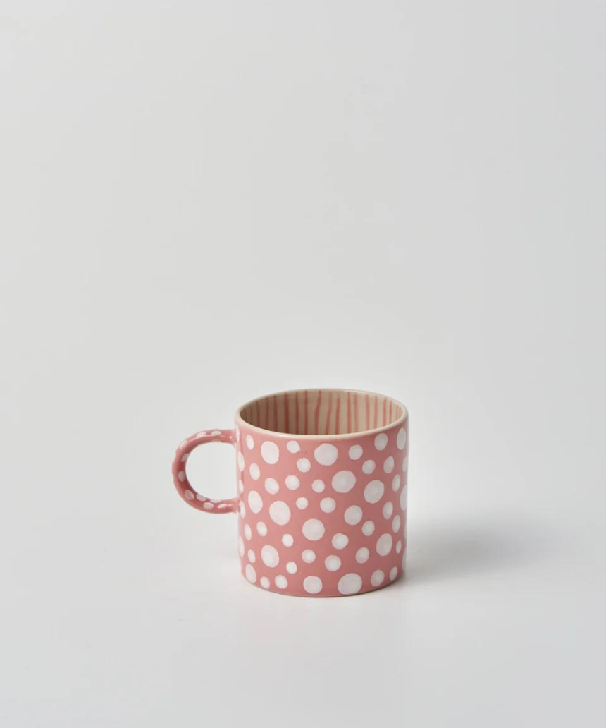 Chino Espresso Cup Pink Dot - Say It Sister