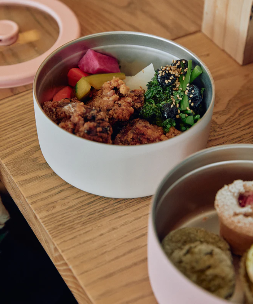 Frank Green - Stainless Steel Bowls with Glass Lids (2 Pack) - 700ml & 1500ml - Say It Sister