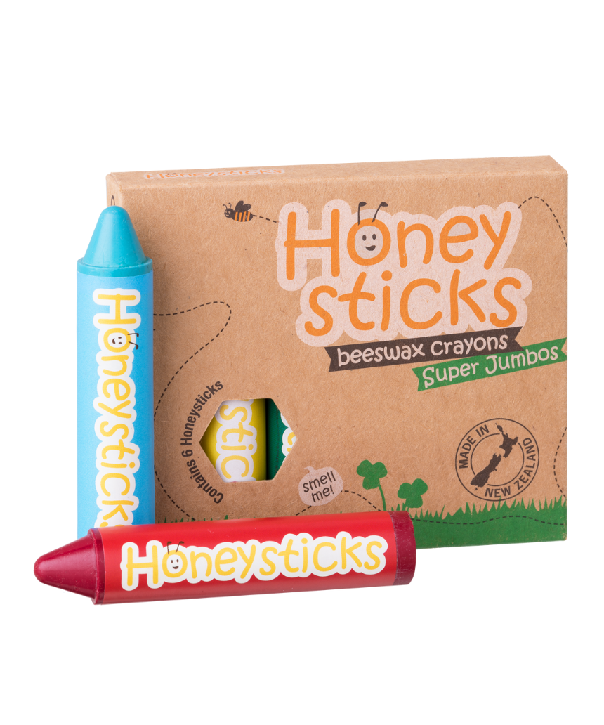 Honey Sticks - Beeswax Crayons Super Jumbos - Say It Sister