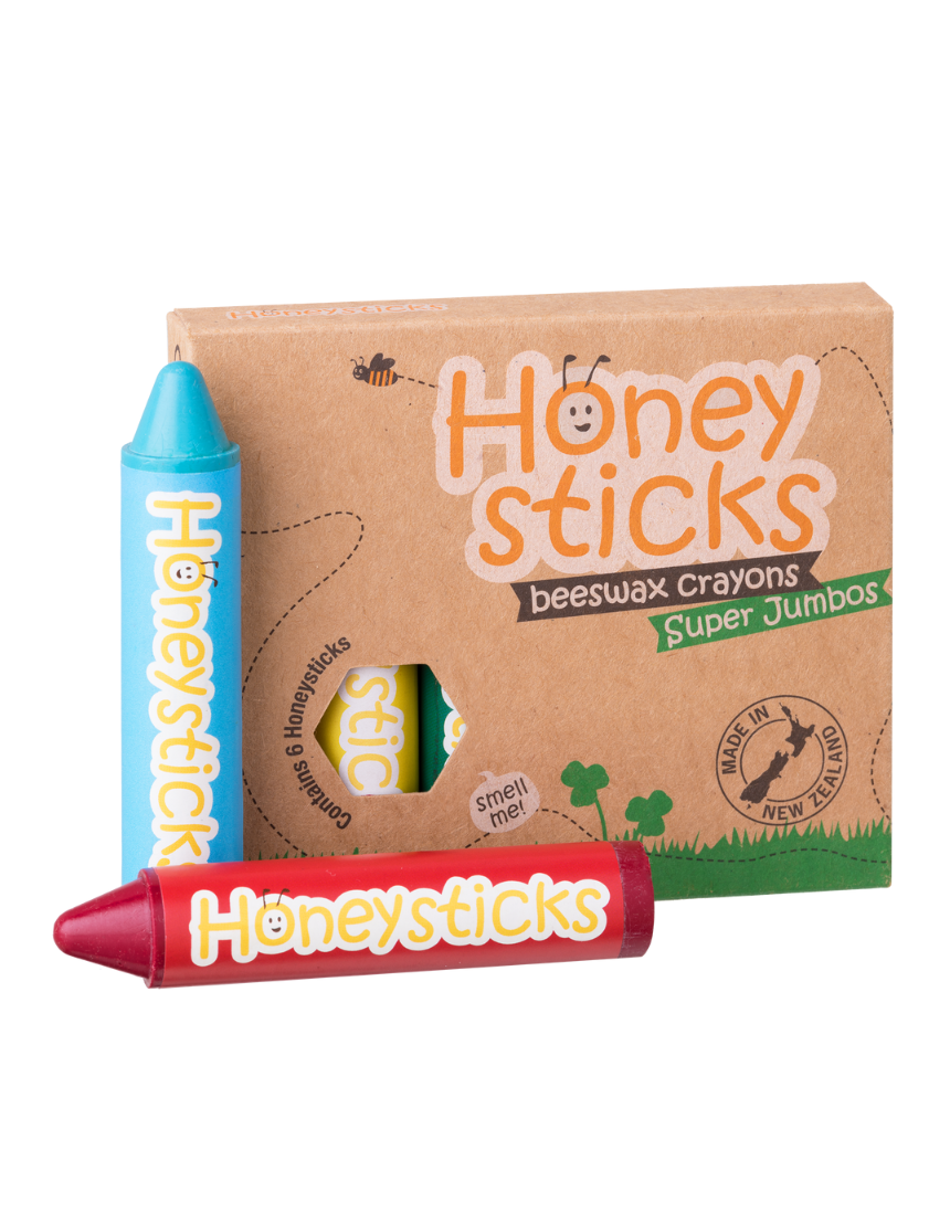 Honey Sticks - Beeswax Crayons Super Jumbos - Say It Sister