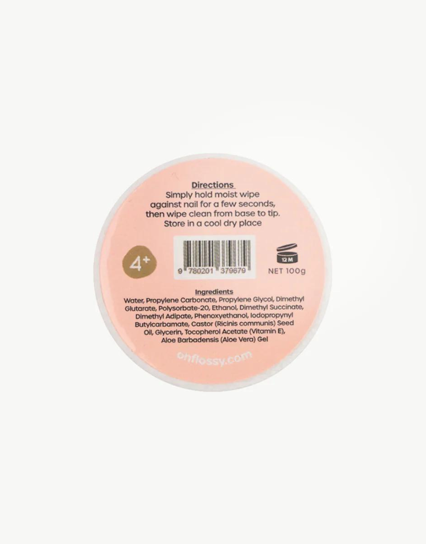 Oh Flossy - Water-Based Nail Polish Remover Wipes - Say It Sister