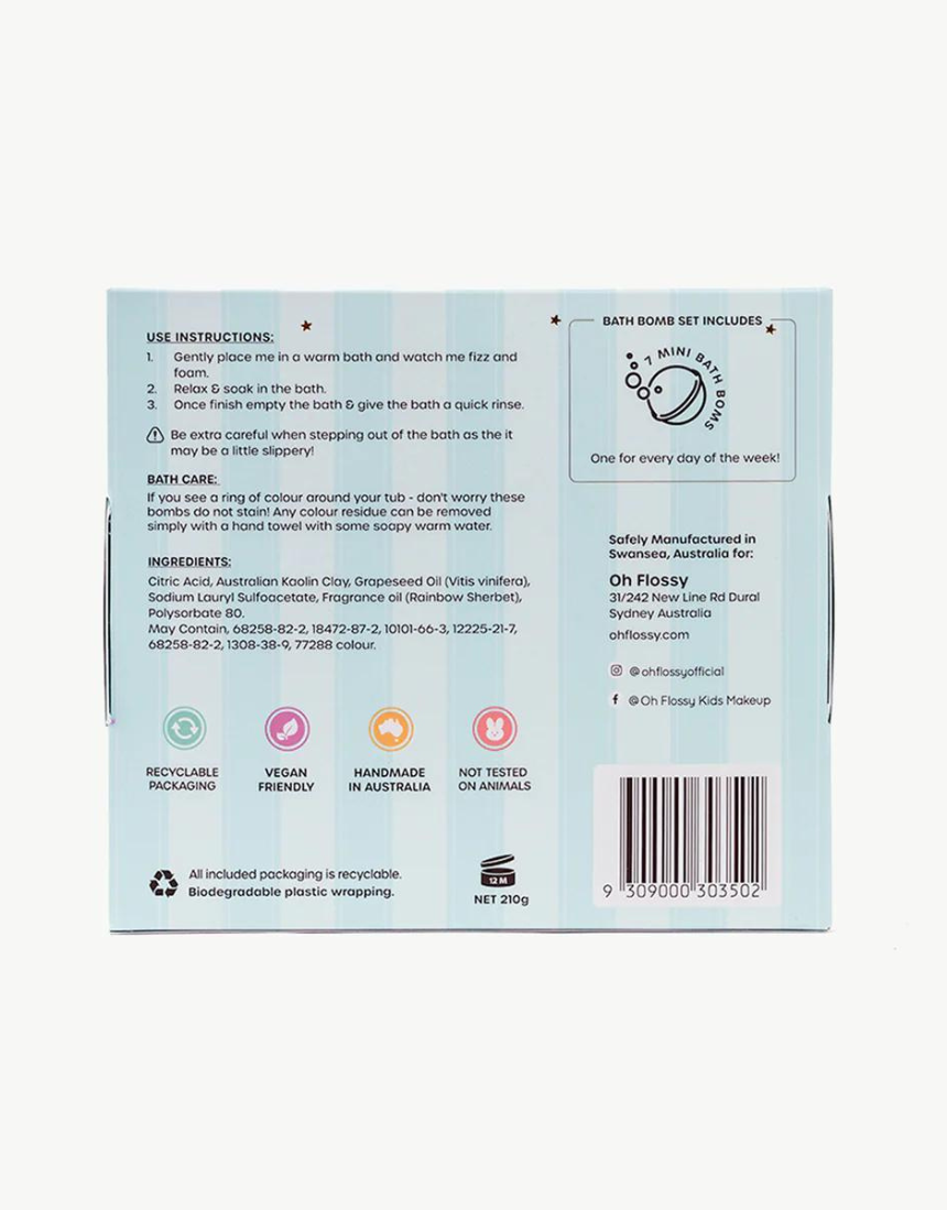 Oh Flossy - Kids Mini Bath Bombs - Say It Sister