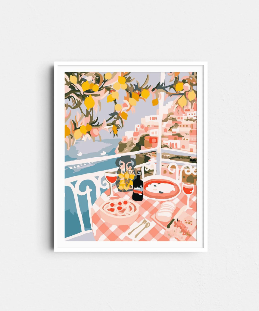 Positano Rolled Paint By Numbers, paint by numbers, Paint Like Frida - Say It Sister