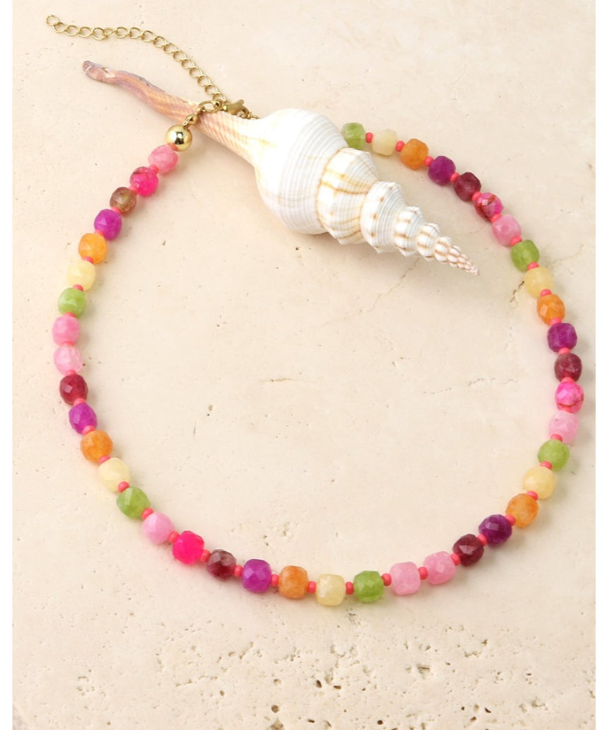 Rock Candy Stone Necklace, necklace, Tiger Tree - Say It Sister