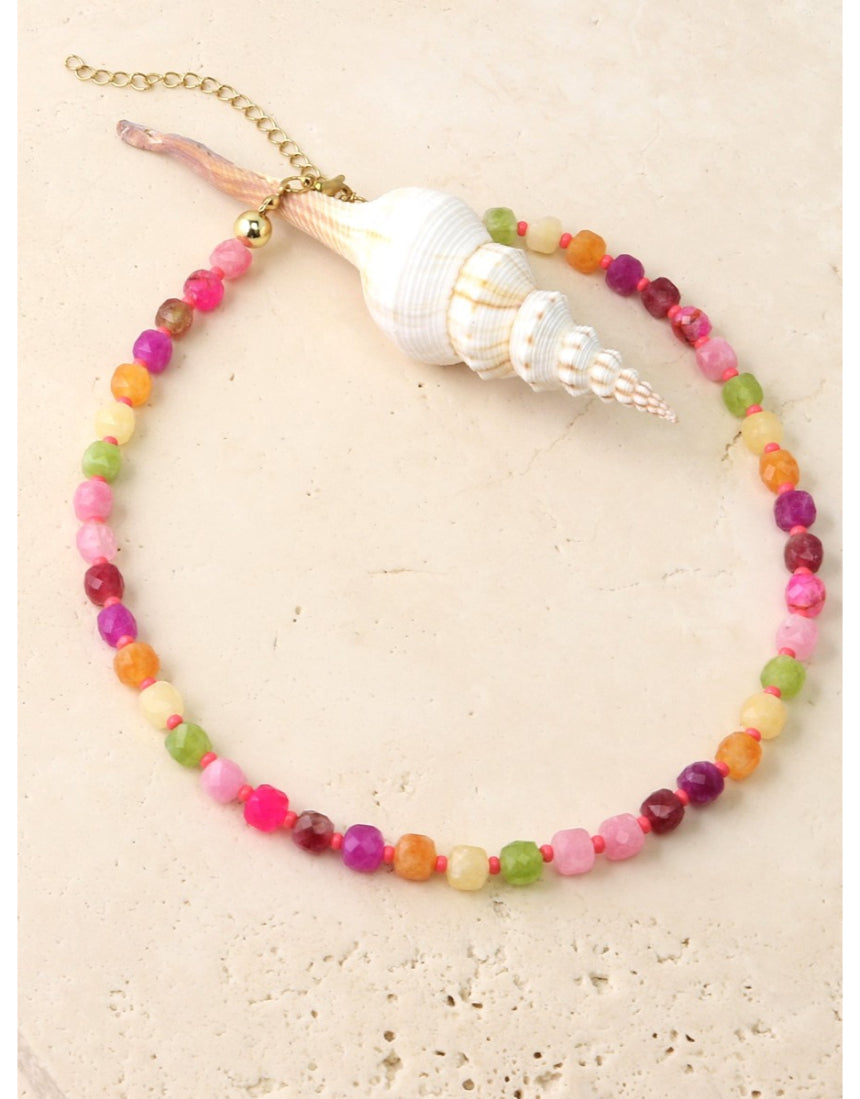 Rock Candy Stone Necklace, necklace, Tiger Tree - Say It Sister
