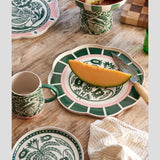 Del Sol Bird Platter Green, platter, Jones & Co - Say It Sister