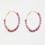 Elk - Oko Hoop Earring Mulberry, Earrings, Elk - Say It Sister
