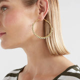 Elk - Oko Hoop Earring Ecru, Earrings, Elk - Say It Sister