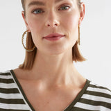 Elk - Oko Hoop Earring Ecru, Earrings, Elk - Say It Sister