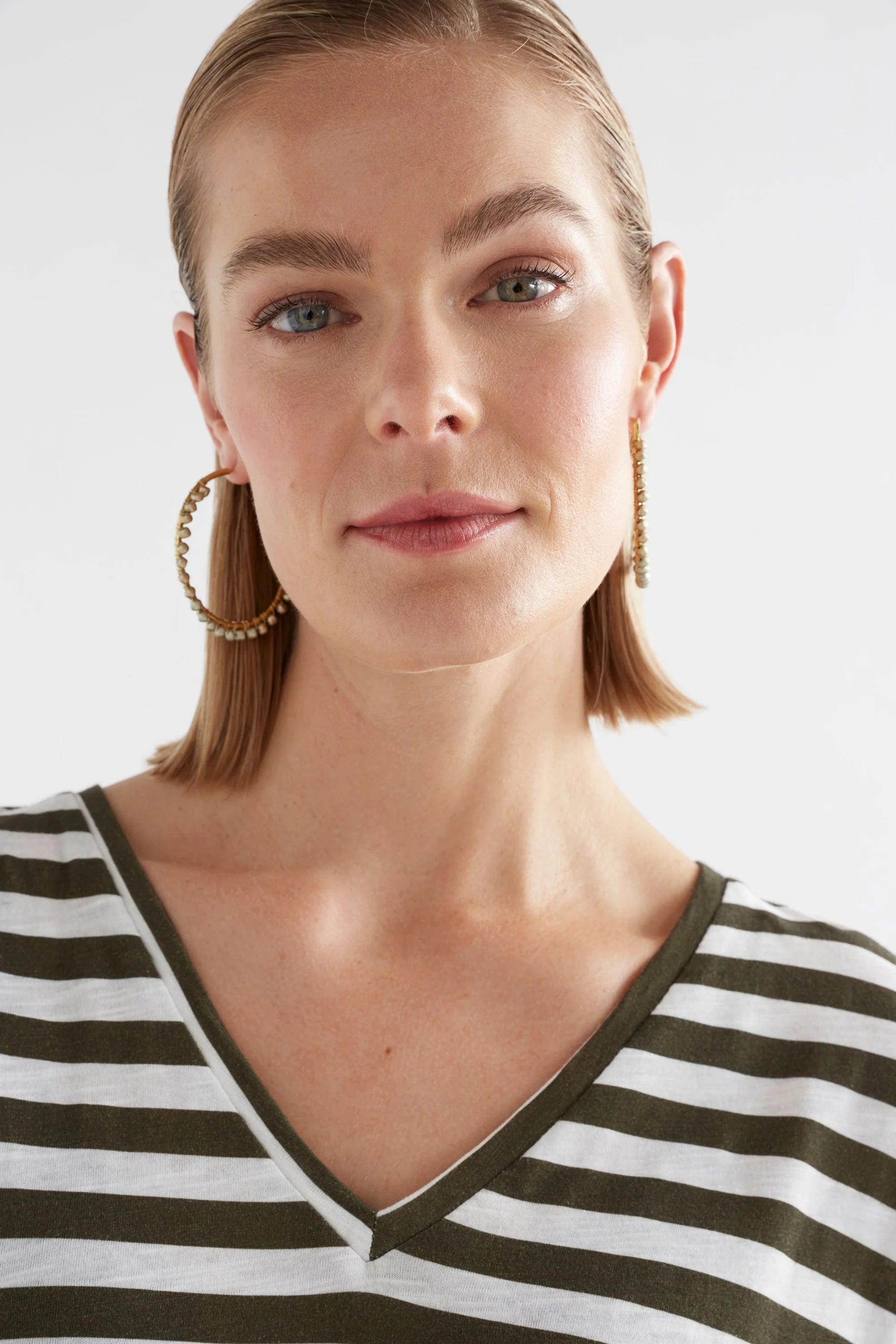 Elk - Oko Hoop Earring Ecru, Earrings, Elk - Say It Sister