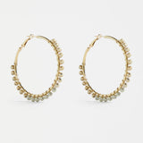 Elk - Oko Hoop Earring Ecru, Earrings, Elk - Say It Sister