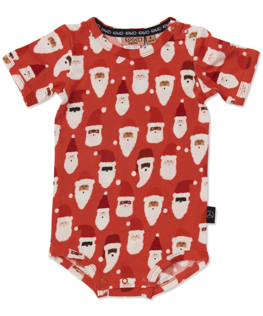 Kip & Co - HoHoHo Red Short Sleeve Romper, Baby & Toddler Clothing, Kip & Co - Say It Sister
