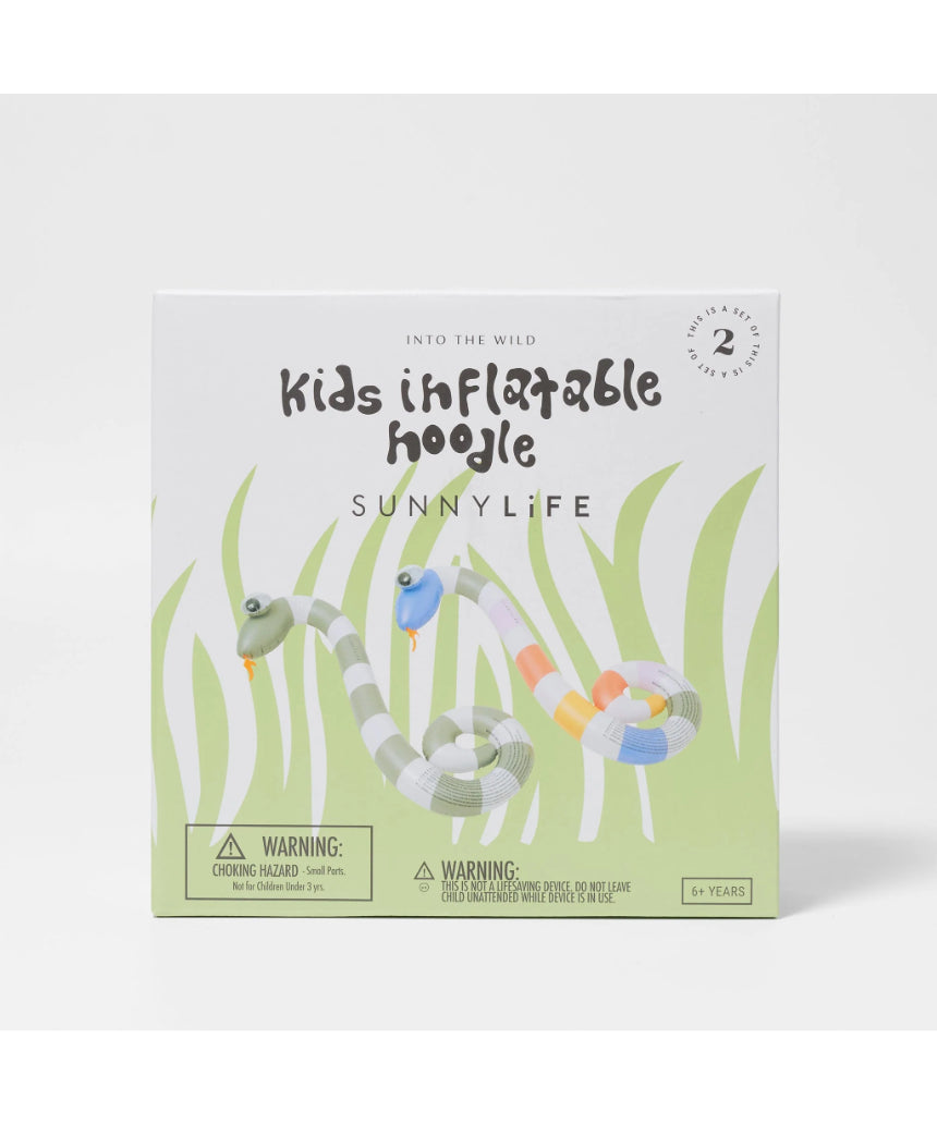 SunnyLife - Kids Inflatable Noodle Set Into the Wild, pool noodle, Sunnylife - Say It Sister