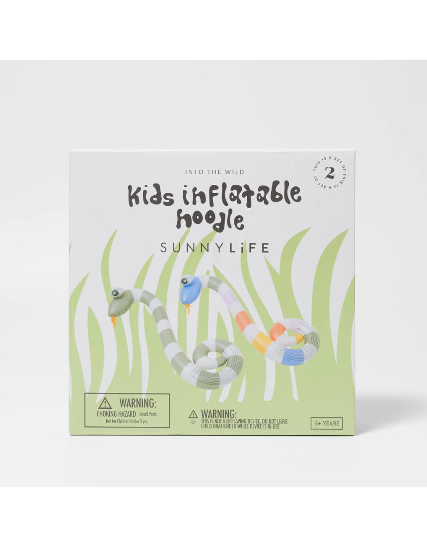 SunnyLife - Kids Inflatable Noodle Set Into the Wild, pool noodle, Sunnylife - Say It Sister
