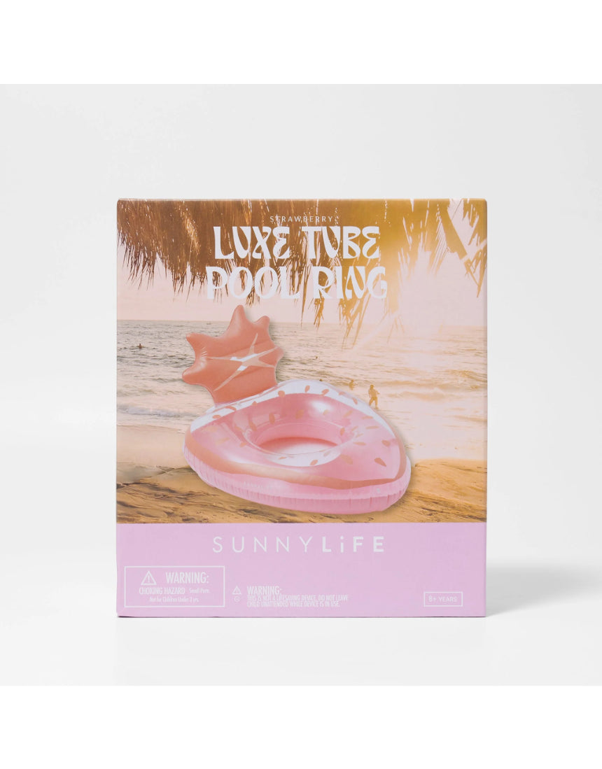 SunnyLife - Luxe Pool Ring Strawberry Pink, pool float, Sunnylife - Say It Sister