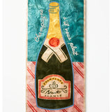 Jones & Co Happy Hour Champers Tile wall decor featuring a stylish design with celebratory text and decorative accents.