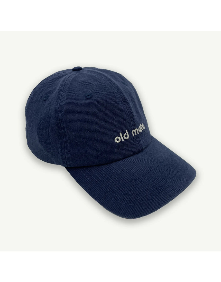 Old Mate Washed Baseball Cap - Navy, , Banabae - Say It Sister