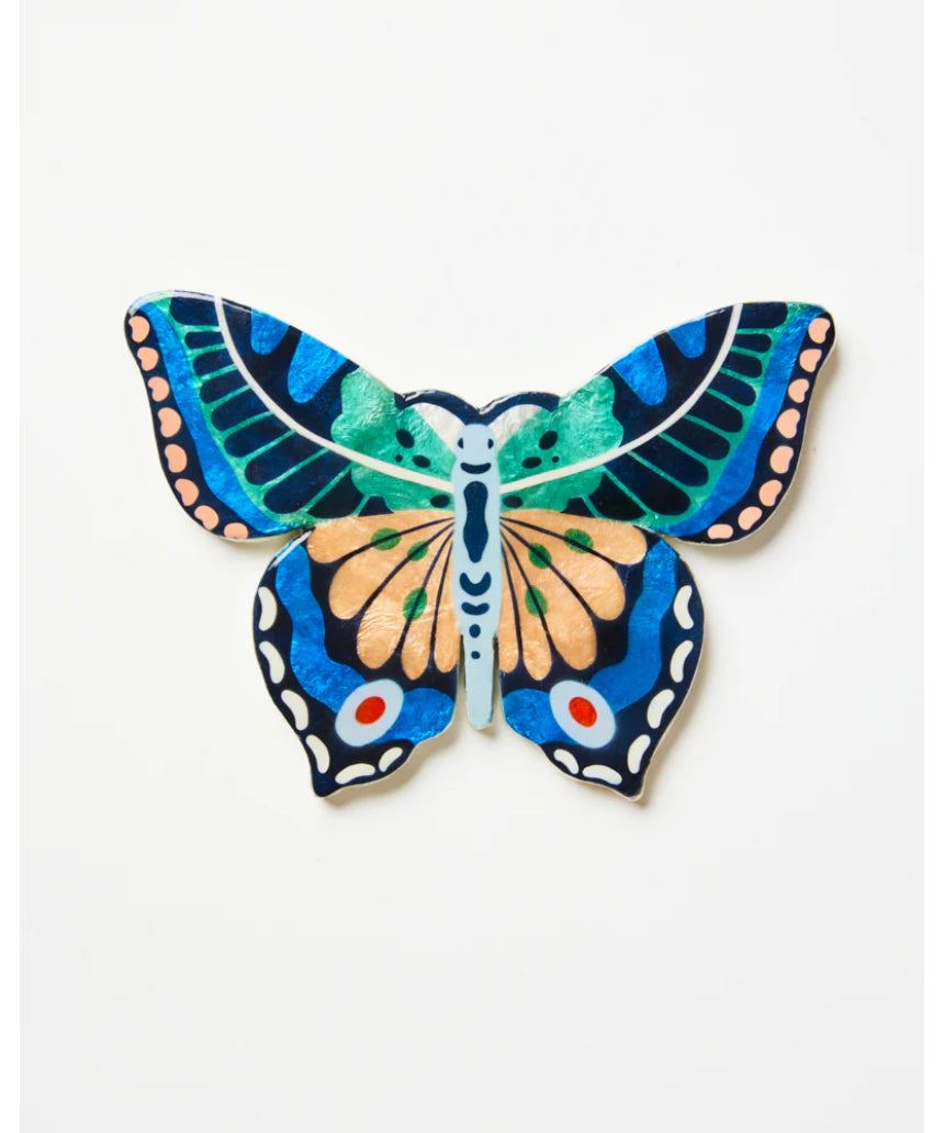Canopy Butterfly Blue Green Wall Art, Wall Decor, Jones & Co - Say It Sister