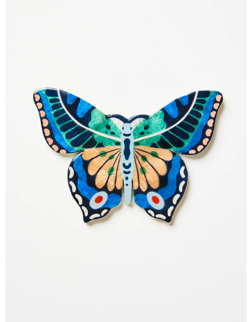 Canopy Butterfly Blue Green Wall Art, Wall Decor, Jones & Co - Say It Sister