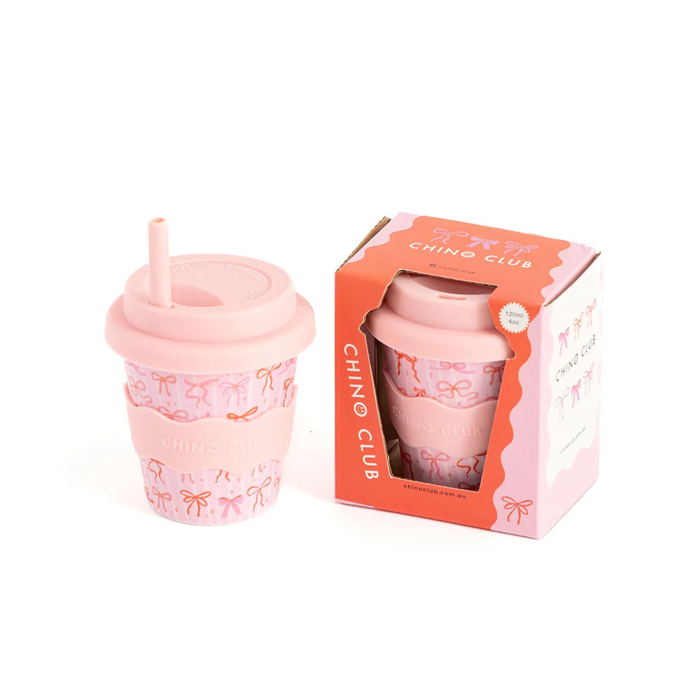 Chino Club - Bows Baby Chino Cup 4oz, kids Cup, Chino Club - Say It Sister