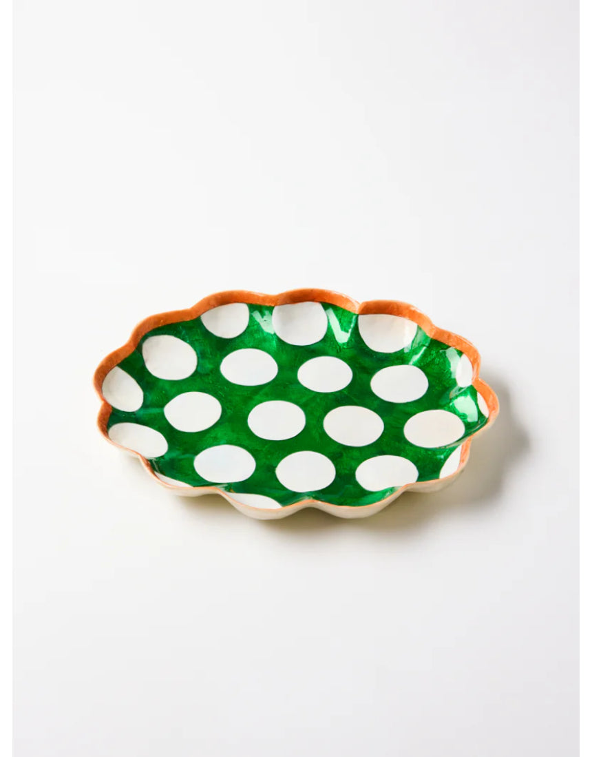 Paradis Scallop Green Tray, , Jones & Co - Say It Sister