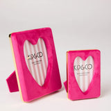 Kip & Co - Desert Pink Heart Velvet Photo Frame, picture frame, Kip & Co - Say It Sister