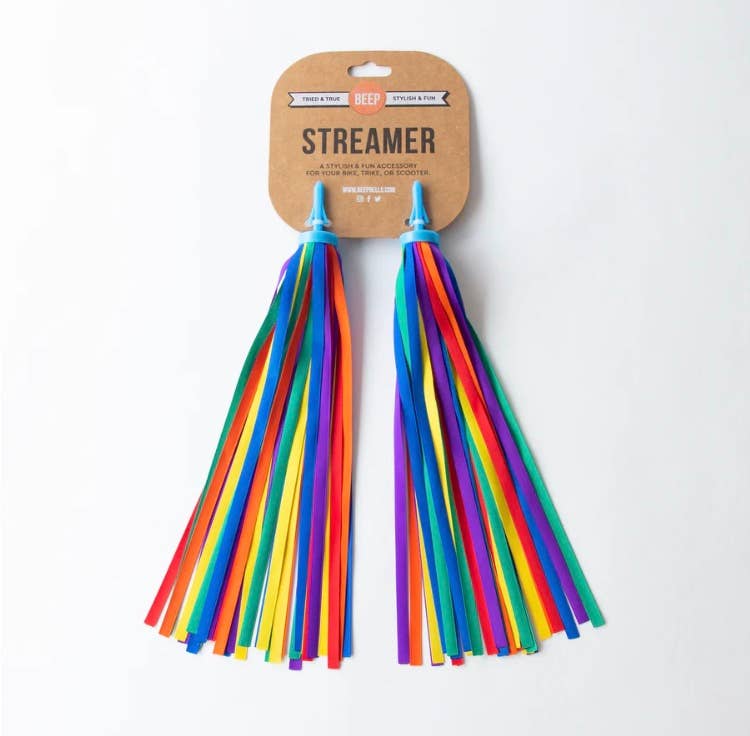 Beep Classic Rainbow Bike & Scooter Streamers
