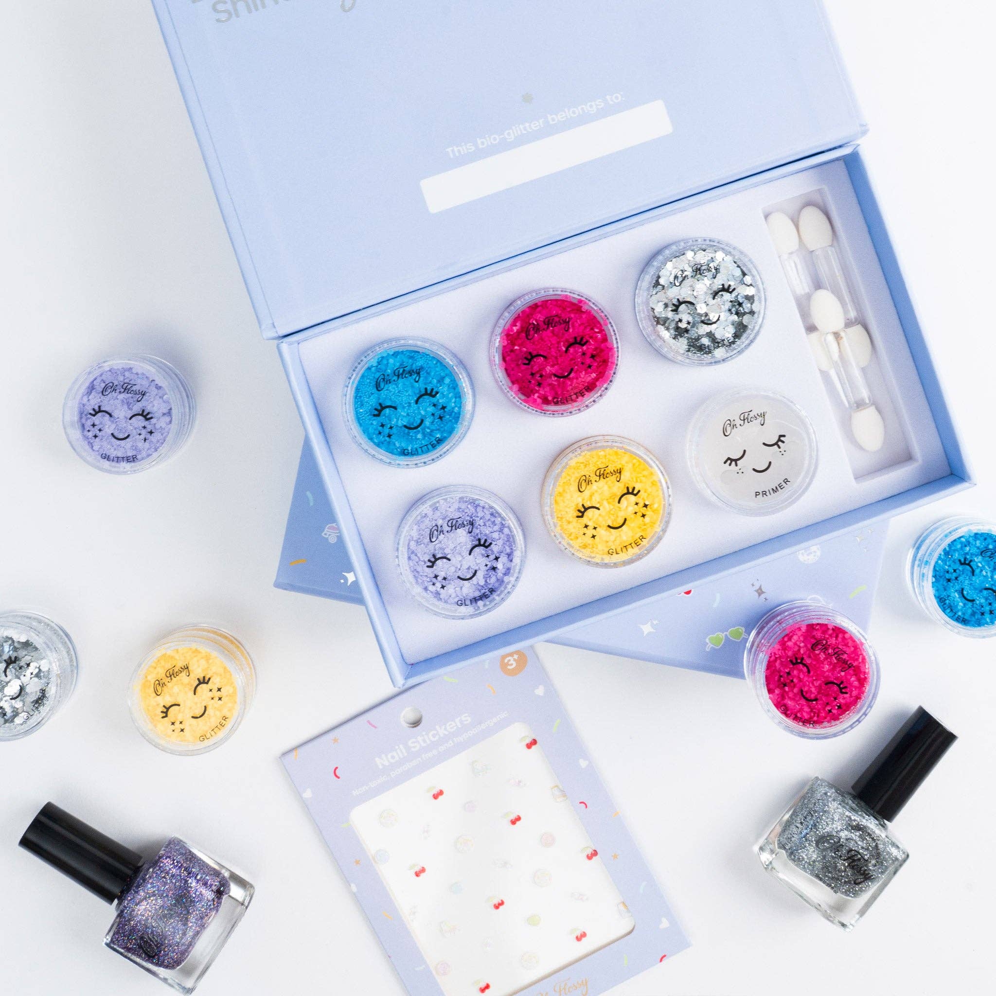Oh Flossy Kids Disco Fever Glitter Set, , Oh Flossy - Say It Sister