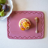 Maison Apprêt pink petite chopping board, small wooden kitchen board with a smooth finish and compact size.