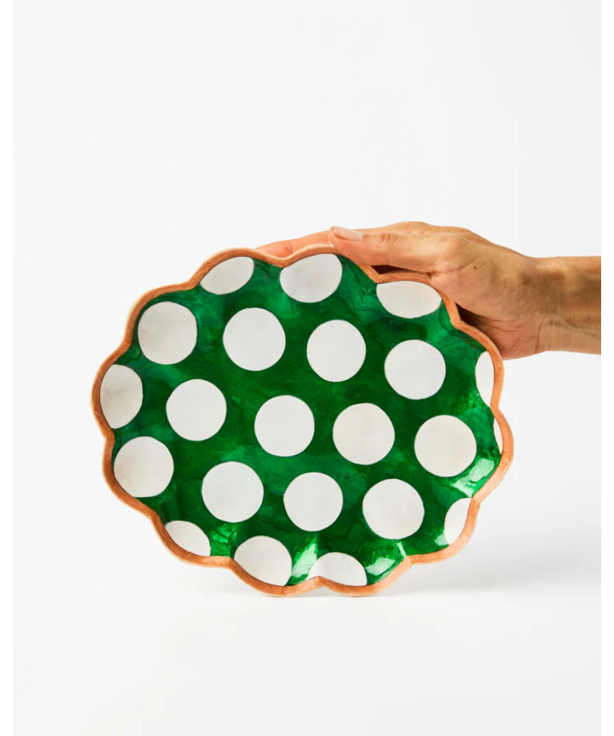 Paradis Scallop Green Tray, , Jones & Co - Say It Sister