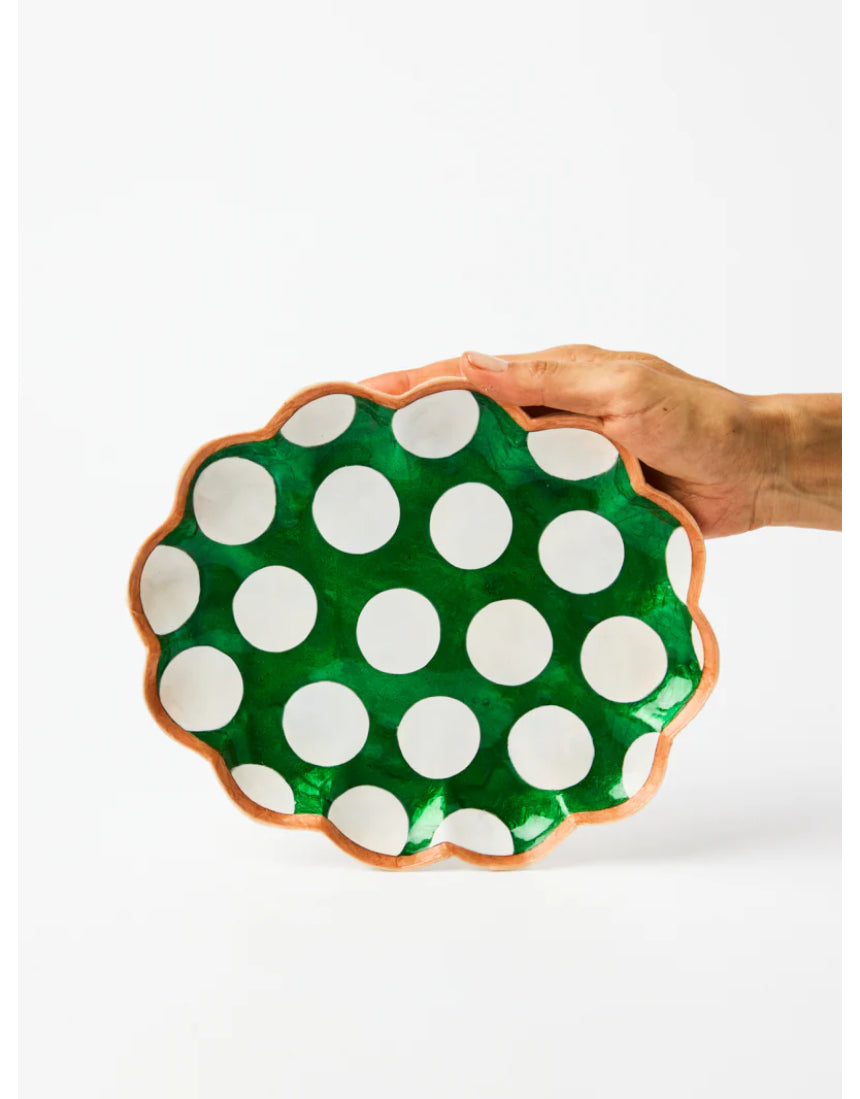 Paradis Scallop Green Tray, , Jones & Co - Say It Sister