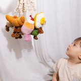 Living Textiles mini market brunch stroller toys, avocado and egg on toast, colorful fabric toys for babies.