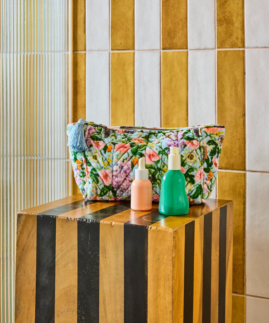Kip & Co - Spring In The Air Velvet Toiletry Bag, Accessories, Kip & Co - Say It Sister