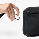 Bellroy Tokyo Side Bag in Raven, a sleek black crossbody bag with adjustable strap and multiple compartments for everyday use.