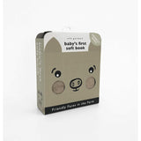 Baby's first soft farm book by Brumby Sunstate featuring colorful fabric pages with farm animal illustrations and textures.