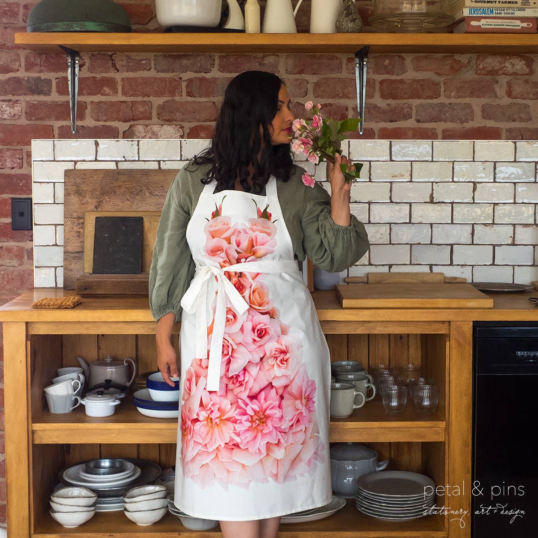 Floral Apron - Cécile Brünner Rose Design, , petal & pins - Say It Sister