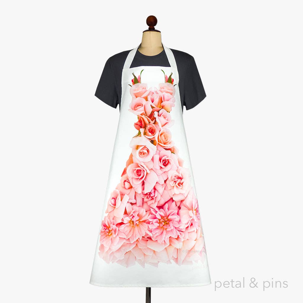 Floral Apron - Cécile Brünner Rose Design, , petal & pins - Say It Sister